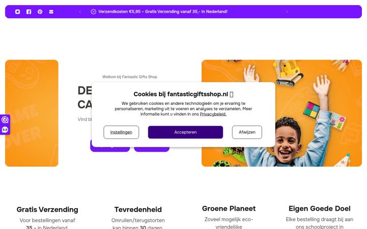 Screenshot of fantasticgiftsshop.nl