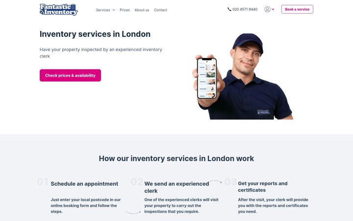 Screenshot of fantasticinventory.com