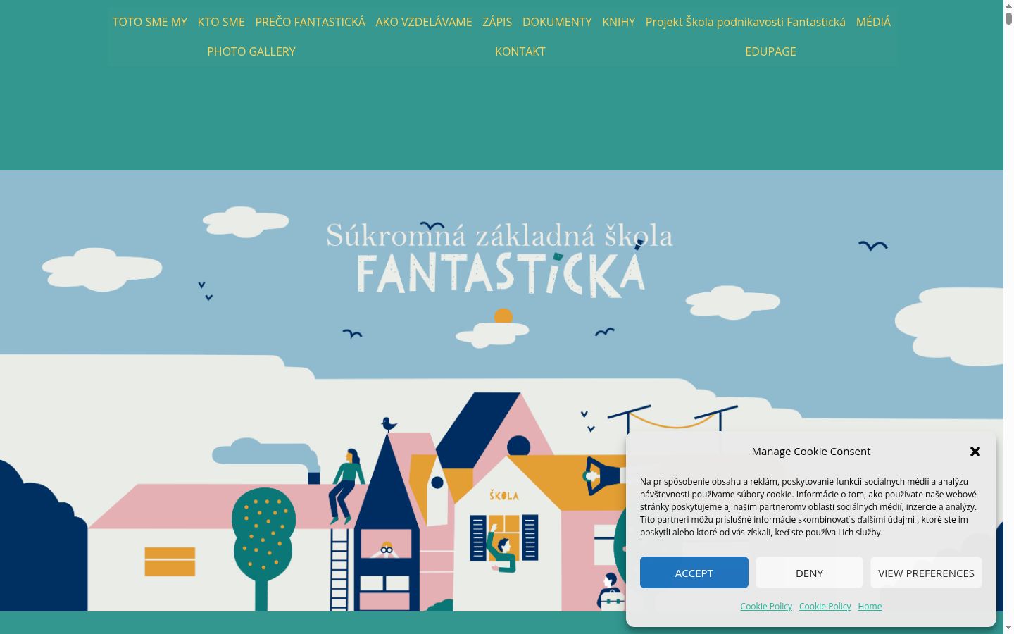 Snimka zaslona bannera za privolu prikazanog prije bilo kakve interakcije