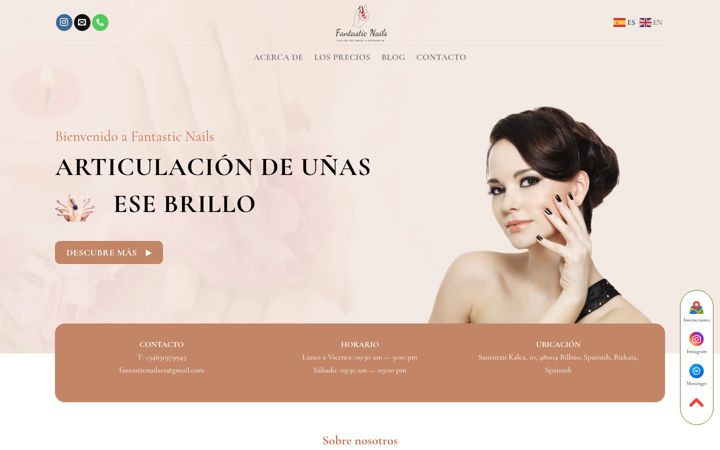 Screenshot of fantasticnails.es