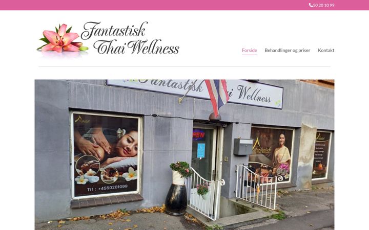 Screenshot of fantastisk-thai-wellness.dk
