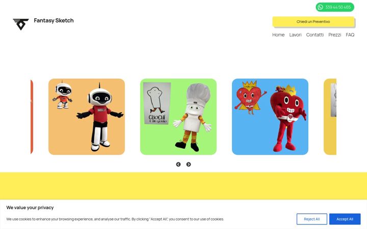 Screenshot of fantasy-sketch.it