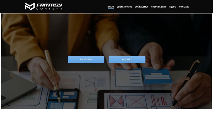 Screenshot of fantasycontent.es