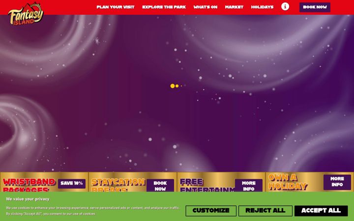 Screenshot of fantasyislandresort.co.uk