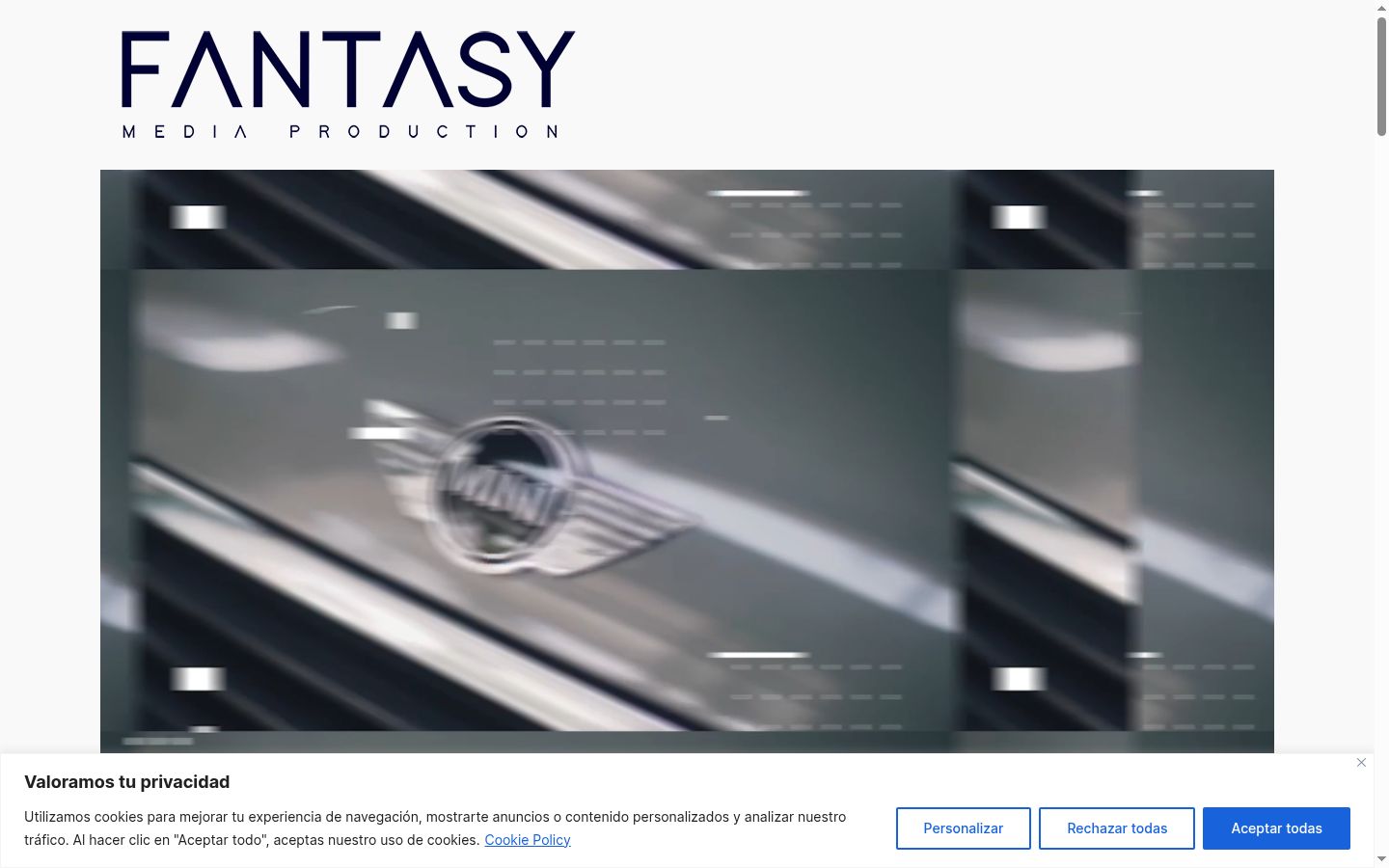 Sutikimo reklamjuostės, rodytos prieš bet kokią sąveiką, ekrano kopija