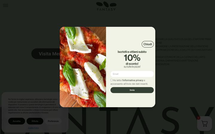 Screenshot of fantasypizzanbakery.it