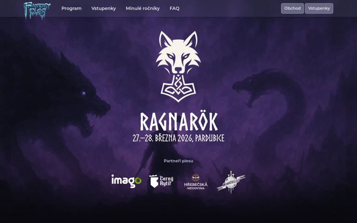 Screenshot of fantasyplesy.cz