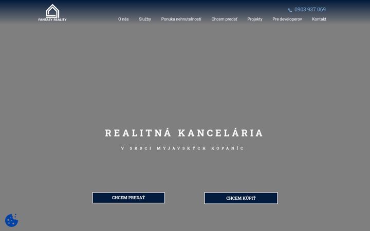 Snimka zaslona za fantasyreality.sk