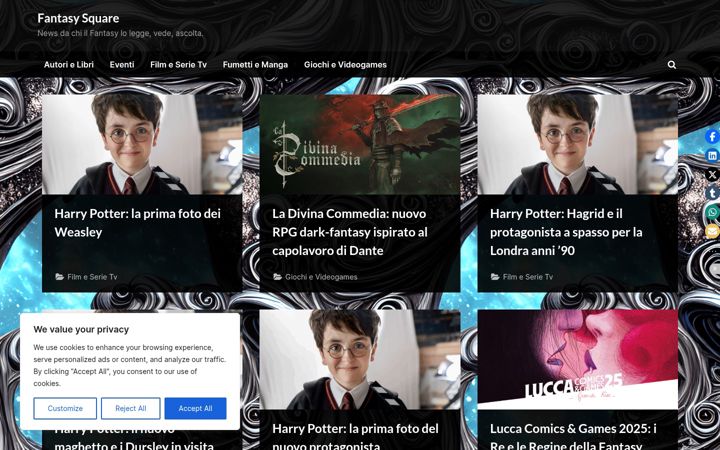 Screenshot of fantasysquare.it