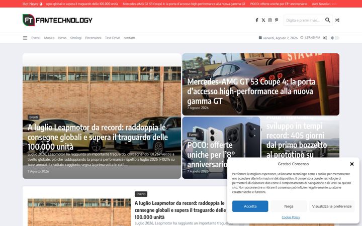 Screenshot του fantechnology.it