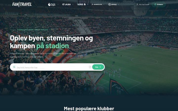 Captura de pantalla de fantravel.dk