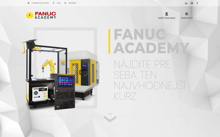 Snimka zaslona za fanuc-academy.sk