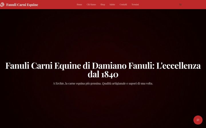Screenshot van fanulicarniequine.it