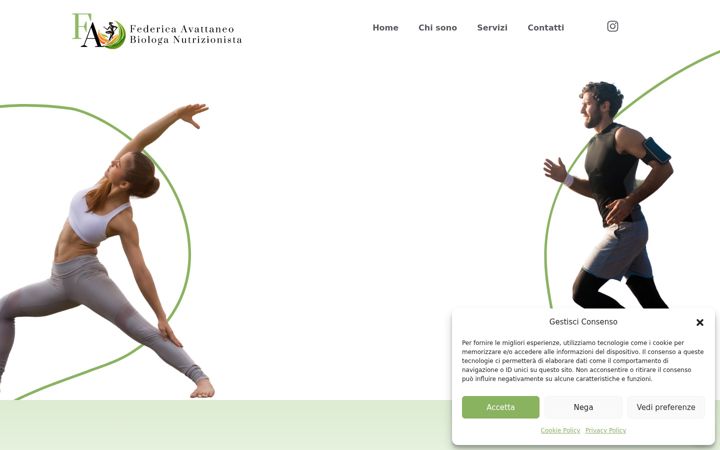 Screenshot of fanutrizionista.it