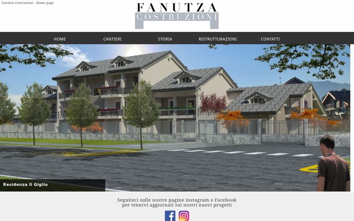 Screenshot of fanutzacostruzioni.it