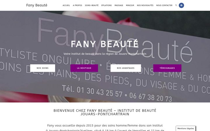 Screenshot of fany-beaute.com