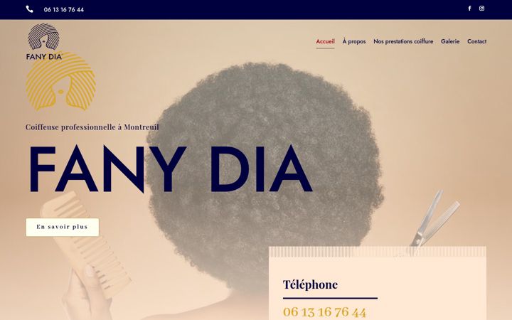 Screenshot of fany-dia.fr