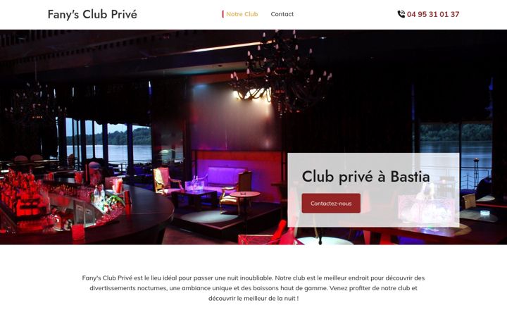 Screenshot of fanysclubprive.fr
