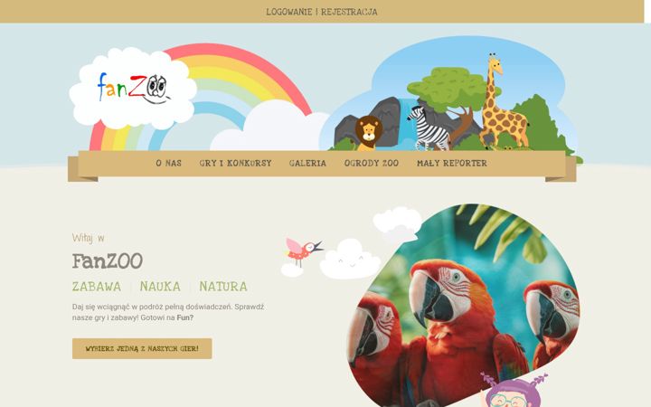 Screenshot of fanzoo.fun