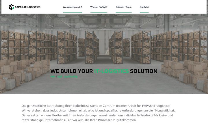 Snímek obrazovky fapas-it-logistics.de