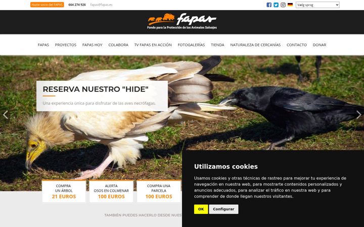 Screenshot of fapas.es