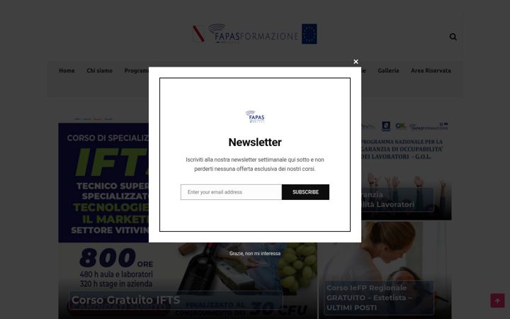 Screenshot of fapasformazione.it