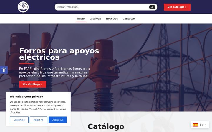 Screenshot του fapelindustrial.es