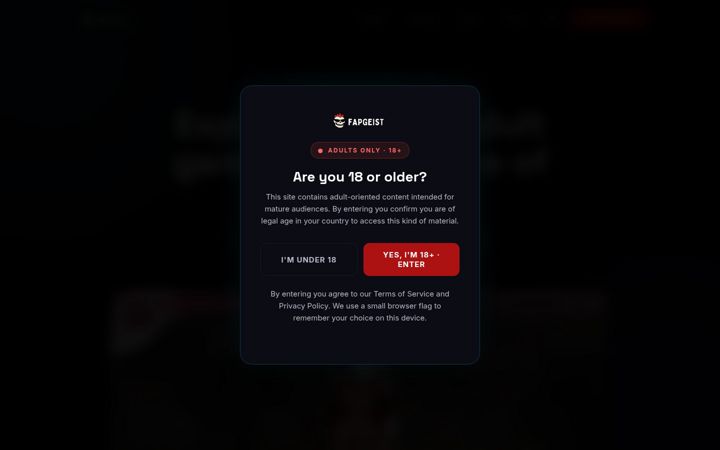 Screenshot of fapgeist.com