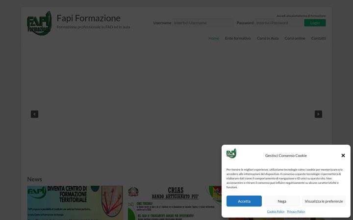 Screenshot of fapiformazione.it