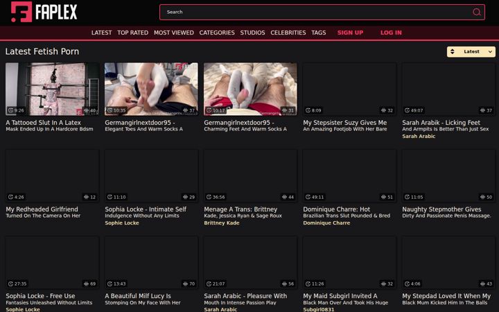 Screenshot of faplex.to