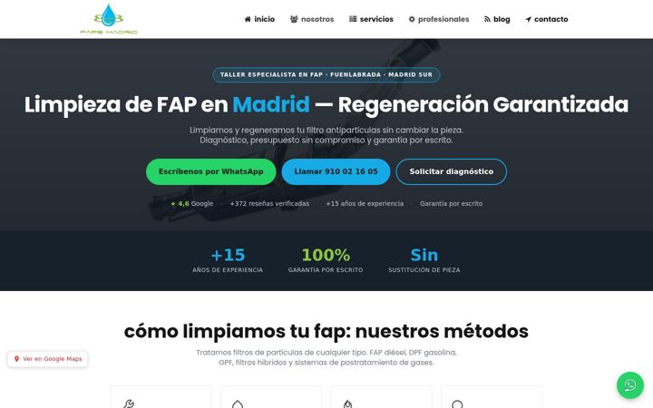 Screenshot of fapsmadrid.es