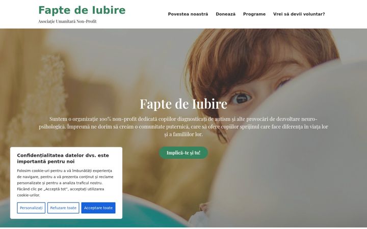 Screenshot of faptedeiubire.org