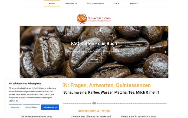 Screenshot of faq-wissen.com