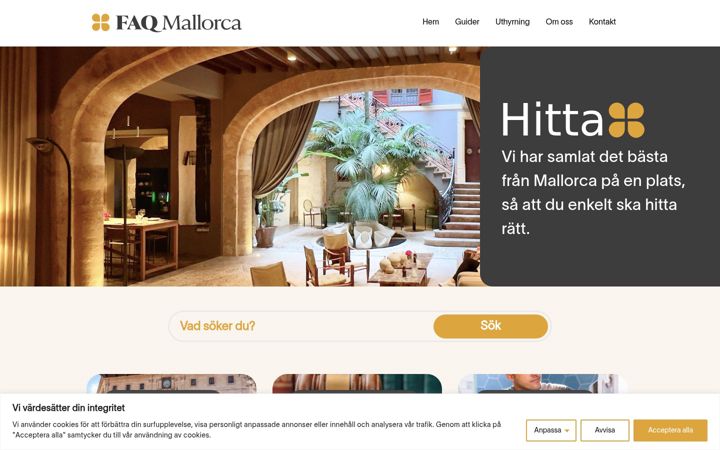 Screenshot of faqmallorca.com