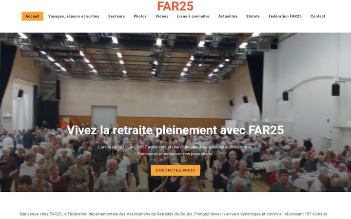 Screenshot of far25.fr