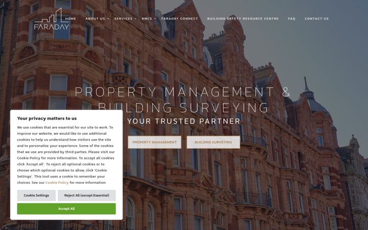 Screenshot of faraday-property.com