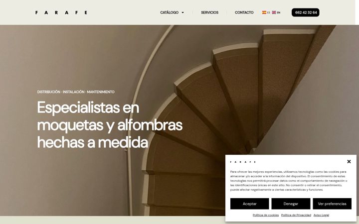 Screenshot of farafe.com