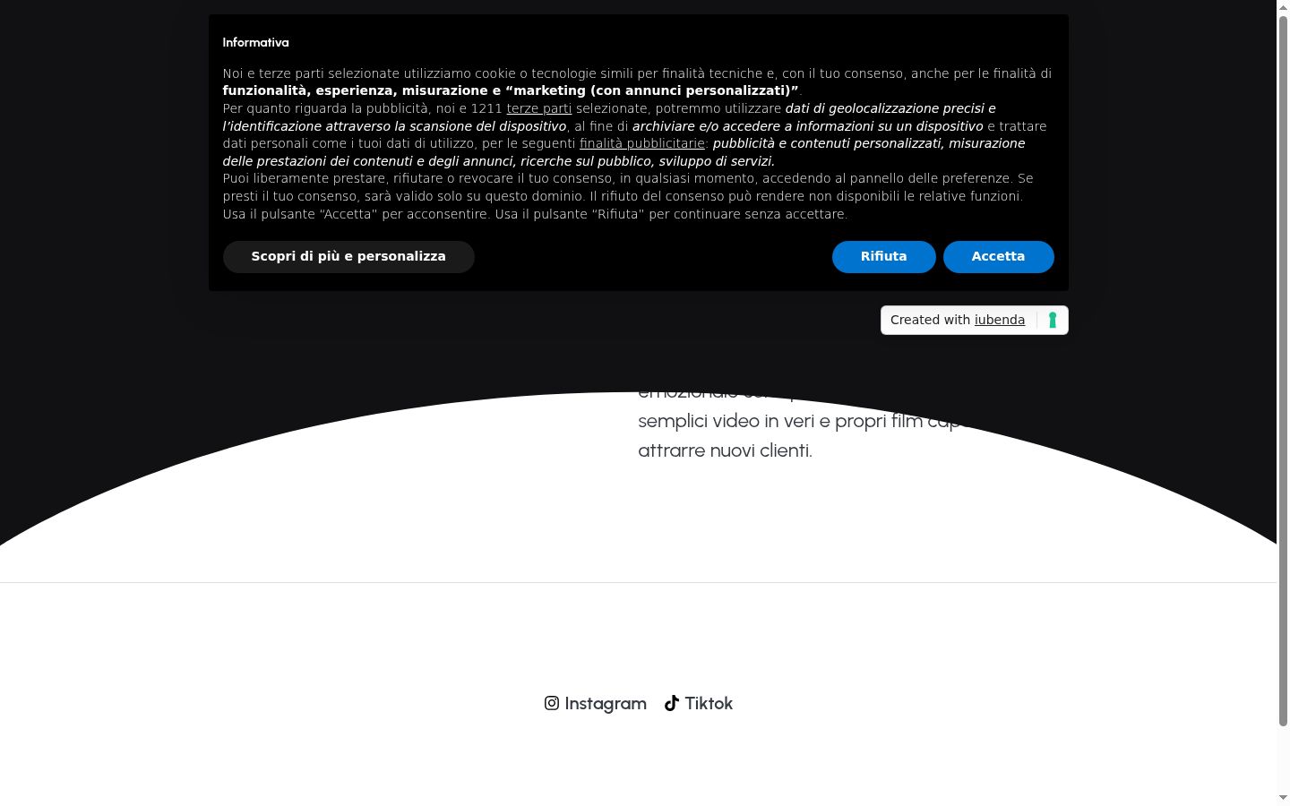Sutikimo reklamjuostės, rodytos prieš bet kokią sąveiką, ekrano kopija
