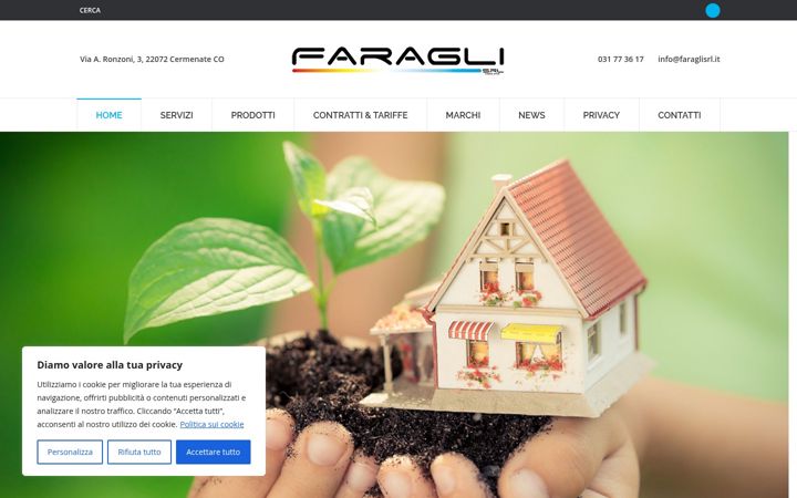 Screenshot of faraglisrl.it