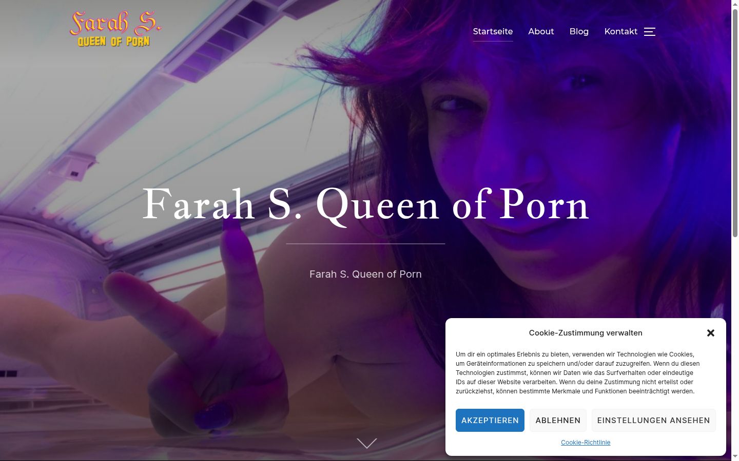 Capture d'écran de la bannière de consentement affichée avant toute interaction