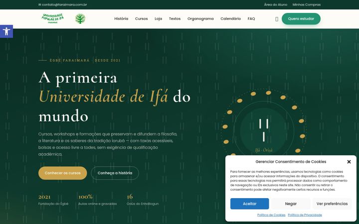 Snimka zaslona za faraimara.com.br