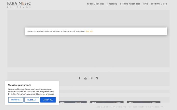 Screenshot of faramusic.it