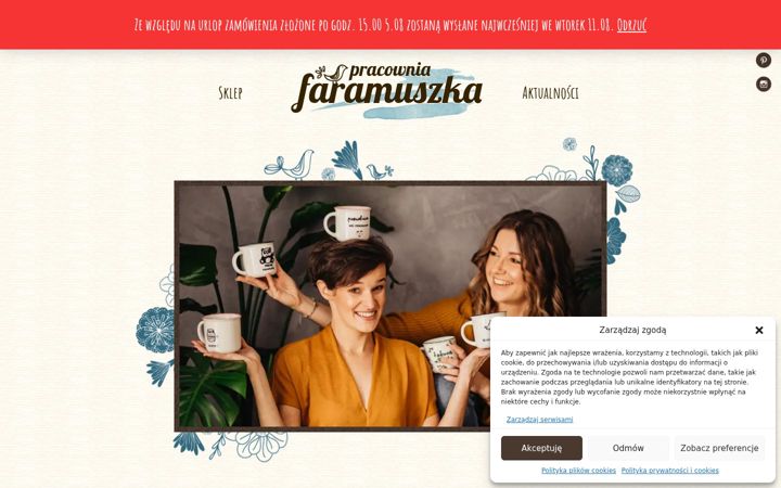 Screenshot of faramuszka.pl