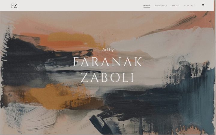 Screenshot of faranakzaboli.com