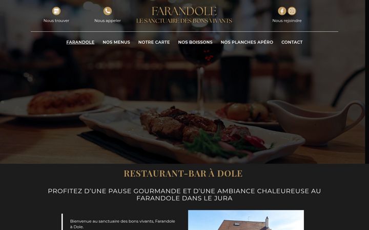 Screenshot of farandole-restaurant.fr