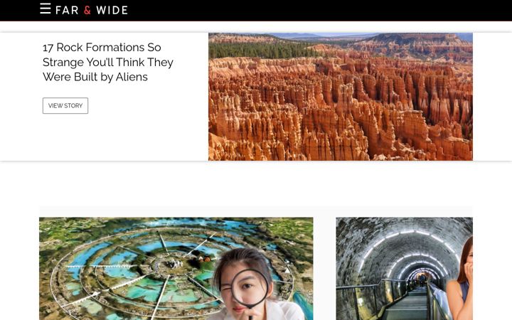 Screenshot of farandwide.com