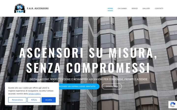 Screenshot of farascensori.com