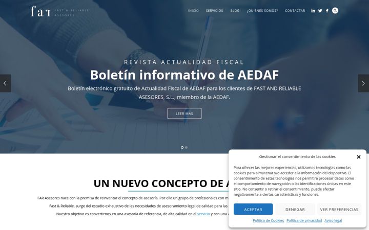 Screenshot of farasesores.com