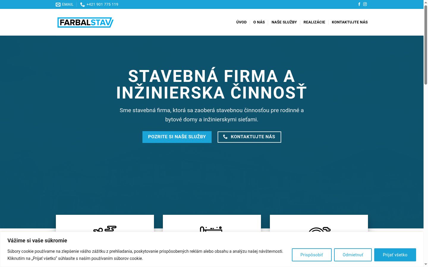 Snimka zaslona bannera za privolu prikazanog prije bilo kakve interakcije