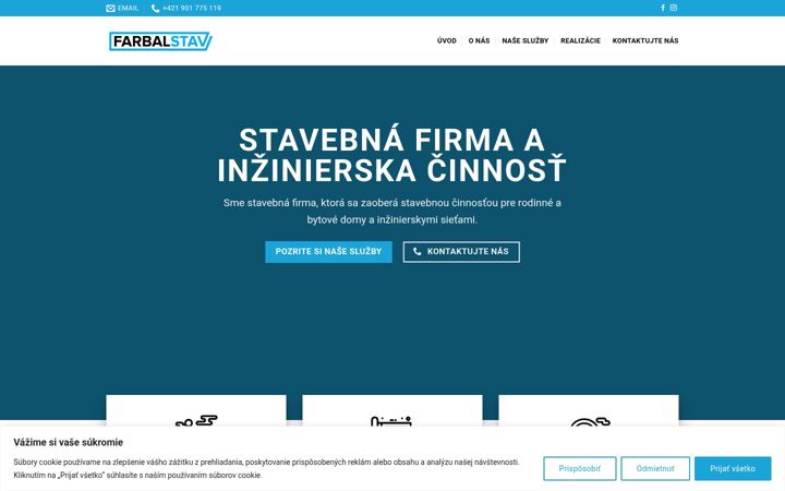Snimka zaslona za farbalstav.sk